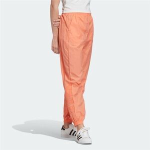 Adidas Originals Big Logo Track Pants - Coral Nylon Joggers